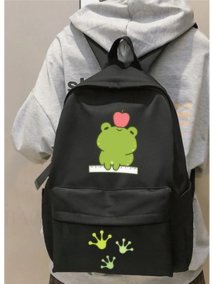 Touz Moda Frog Baskılı Okul, Dershane, Kurs Sırt Çantası