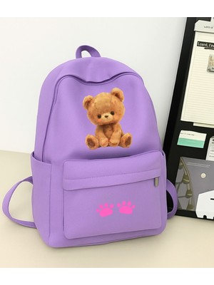 Touz Moda Bear Baskılı Okul, Dershane, Kurs Sırt Çantası