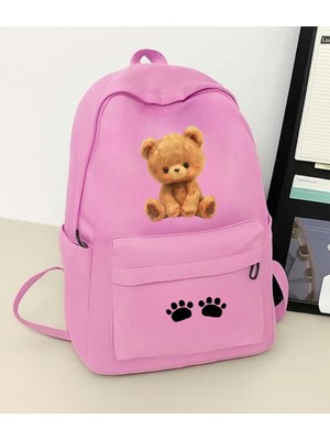 Touz Moda Bear Baskılı Okul, Dershane, Kurs Sırt Çantası