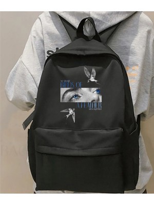 Touz Moda Billie Eilish Baskılı Unisex Okul Sırt Çantası