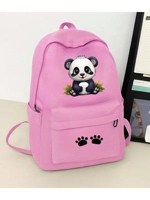 Touz Moda Panda Baskılı Okul, Dershane, Kurs Sırt Çantası