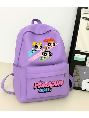 Touz Moda Powerpuff Girls Baskılı Okul, Dershane, Kurs Sırt Çantası