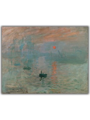 Rosaart Claude Monet Izlenim, Gün Doğumu, (Impression,sunrise) Posteri, Empresyonizm Sanatı, Klasik Sanat Posteri