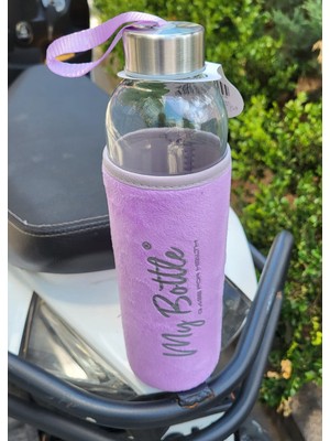 Hikmetlirenk Peluş Kılıflı Cam Matara 750 ml