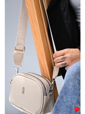 Jara Bag Riga Kadın Çapraz Çanta Yumuşak Dokulu, Çok Bölmeli Günlük Omuz Çantası