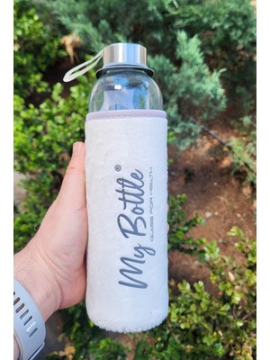 Hikmetlirenk Peluş Kılıflı Cam Matara 750 ml