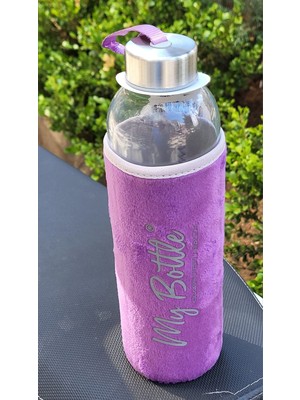 Hikmetlirenk Peluş Kılıflı Cam Matara 750 ml