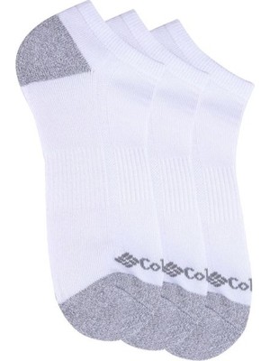 Columbia Men White Socks Mn 3p No-Show-Hcush-H&t (3 Pair) Çorap