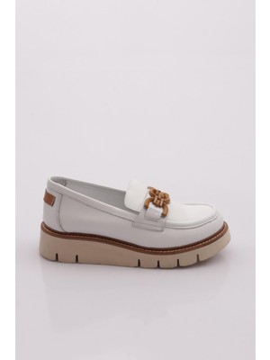 Mammamia D24YA-3205 Kadın Deri Loafer Ayakkabı
