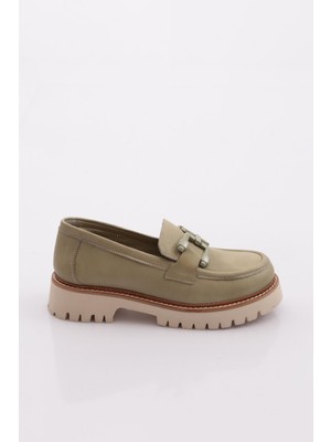 Mammamia D24YA-3165 Kadın Deri Loafer Ayakkabı