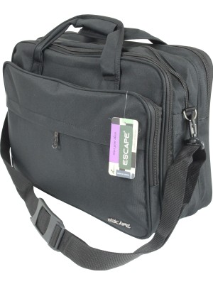 Escape Esc 829 Körüklü, Yağmura Dayanıklı Polyester  Evrak Çantası - Siyah