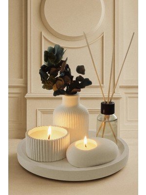 Empressco Şık Dekoratif 5'li Tealight Mum Seti, Bitkiler Dahil Değildir