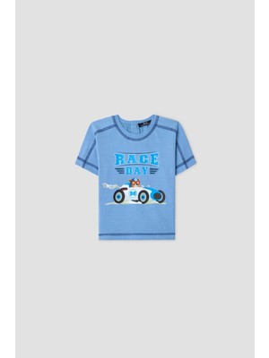 B&G Erkek Bebek Mavi Tshirt