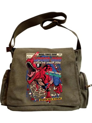 Touz Moda Spiderrex Unisex Yeşil Postacı Çantası