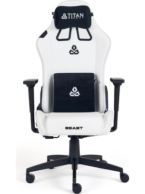 Beast Leather Beyaz Oyuncu Koltuğu İç Mekan Aksesuarı Olarak Evinize Değer Katar
