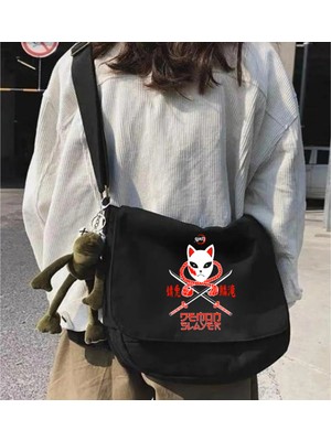 Touz Moda Demon Slayer Siyah Postacı Çantası