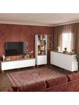Bimossa G4310 Terra Kitaplıklı Tv ve Konsol Spt-Byz
