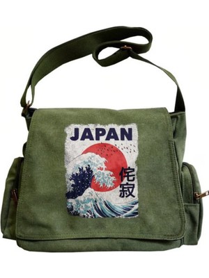 Touz Moda Japan Baskılı Unisex Postacı Çantası