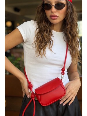 Bahels Kırmızı Mini Kadın Çapraz Omuz Çanta