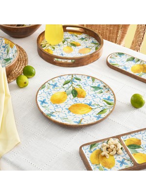 Karaca Home Mango Lemon Ayaklı Servislik 29X29X4 cm