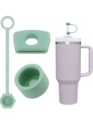 1 Set (3 Parça) Silikon Sızdırmaz Kapak Seti – Stanley Quencher 30/40 Oz ile Uyumlu – Dökül