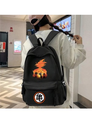 Touz Moda Anime Dragon Ball Baskılı Unisex Okul Sırt Çantası