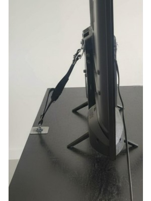 Y Tipi Metal Tokalı Mobilyaya Kendinden Yapışkanlı LED LCD Plazma Tv Televizyon Askısı Sabitle