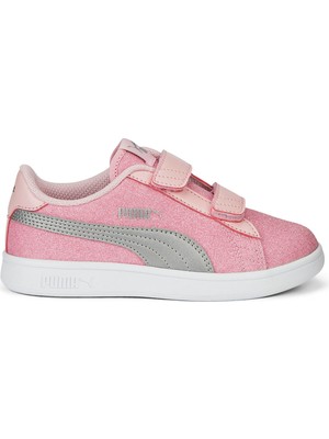 Puma Smash V2 Glitz Glam V Ps Çocuk Pembe Sneaker Ayakkabı 36737831