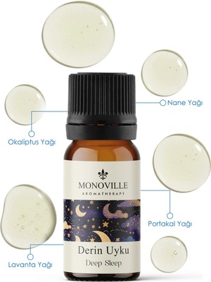 Monoville Derin Uyku Uçucu Yağ Karışımı 10 ml (Deep Sleep Essential Oil Blend)