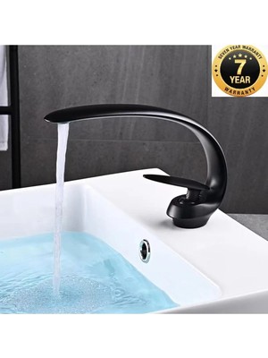 OEM Banyo Lavabo Bataryası Mat Komple Siyah Yeni Tarz Model 7 Yıl Garantili Ithal