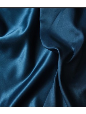 Lavanderi Indigo Saten Kumaş