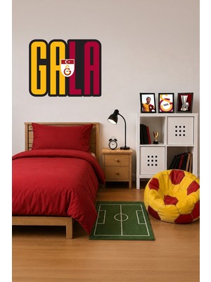 Galatasaray Duvar Sticker Bayrak Arma 60 cm - Lisanslı Orijinal
