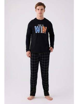 Arnetta Erkek Siyah Pijama Takım 3170-S