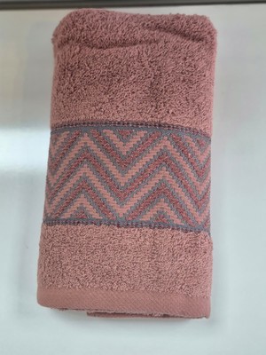 Şıkel Purry Cotton %100 Pamuk El Yüz Havlusu Açık Bordo 50*90 Bymn