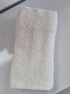 Şıkel Purry Cotton %100 Pamuk El Yüz Havlusu Beyaz1 50*90 Alvin