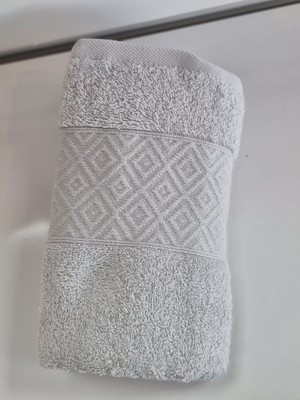 Şıkel Purry Cotton %100 Pamuk El Yüz Havlusu Açık Gri 50*90 Alvin