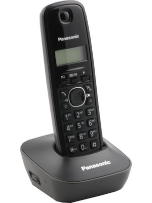 Panasonic KX-TG1611 Siyah Telsiz Dect Telefon 50 Rehber