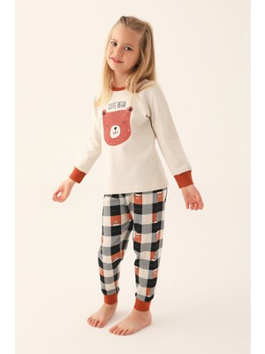RolyPoly Kız Çocuk Bej Pijama Takımı