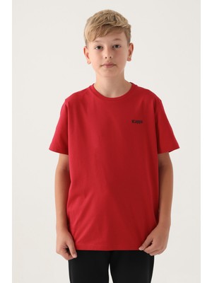Kappa Kırmızı Basic Erkek Çocuk T-Shirt