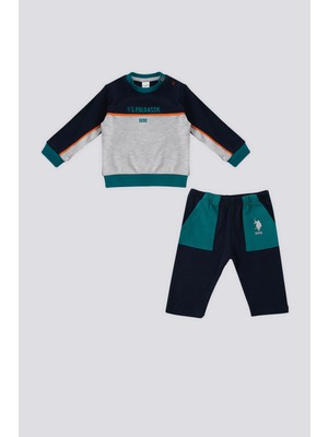 U.S. Polo Assn. Lacivert Cepli Bebek 2'li Takım