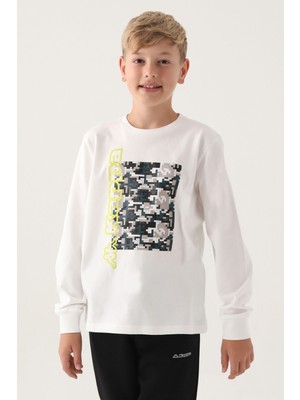 Kappa Erkek Çocuk Sweatshırt Krem