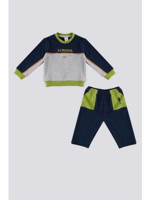 U.S. Polo Assn. U.S. Polo Assn Koyu İndigo Cepli Bebek 2 Li Takım