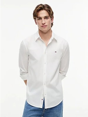 Tommy Hilfiger Tjm Erkek Regular Poplin Gömlek