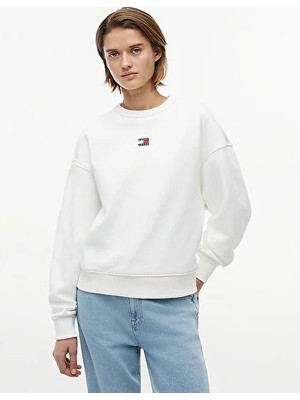 Tommy Hilfiger Tjw Kadın Boxy Badge Crew Sweatshirt
