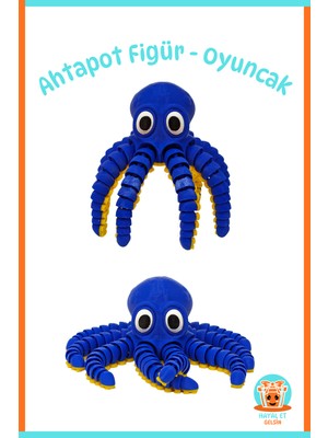 HayalEtGelsin3D Hareketli Ahtapot Figür - Oyuncak