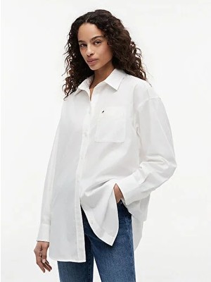 Tommy Hilfiger Tjw Kadın Oversize Essential Gömlek