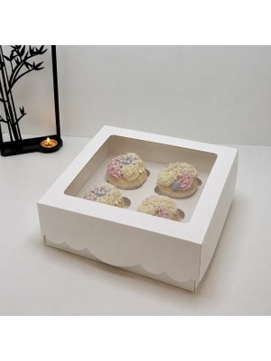 Ege Concept Life Geniş Aralıklı 4 Lü Cupcake Kutusu