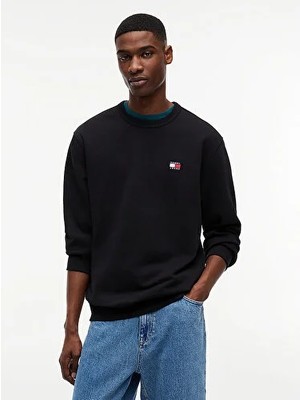 Tommy Hilfiger Tjm Erkek Reg Badge Crew Sweatshirt