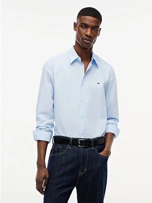 Tommy Hilfiger Tjm Erkek Regular Poplin Gömlek
