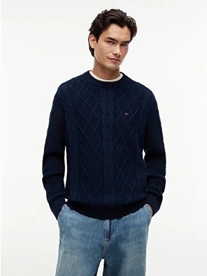 Tommy Hilfiger Tjm Erkek Regular Classic Flag Kazak